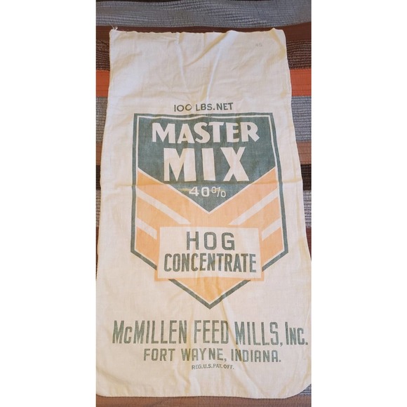 Vintage Master Mix 40% Hog Concentrate 100 Pound Feed Sack - Picture 1 of 2
